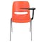 Flash Furniture Orange Ergonomic Shell Chair with Left Handed Flip-Up Tablet Arm RUT-EO1-OR-LTAB-GG - alternate 4